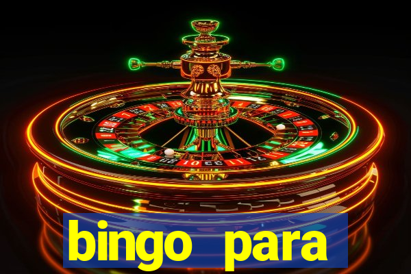 bingo para despedida de solteira para imprimir